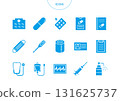 Medical hospital icon pictogram vector illustration set 131625737