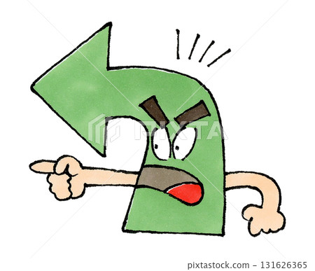 Left-pointing arrow character Left-pointing arrow character 131626365