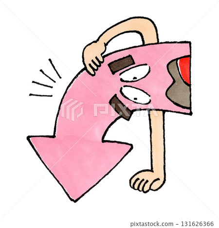 Down arrow character 131626366