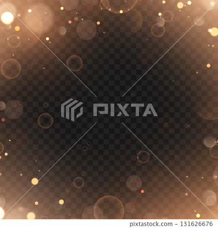 Abstract festive golden bokeh and sparkles frame overlay effect. Vector Abstract festive golden bokeh and sparkles frame overlay effect. Vector 131626676