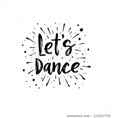 Enticing Let's Dance Vector Illustration for Event Promotion and Invitations 131627770