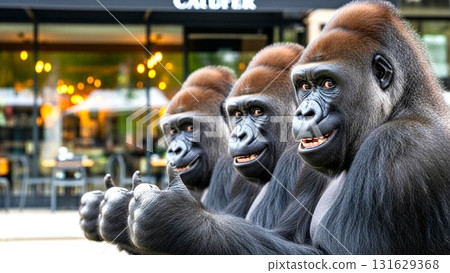 大猩猩姿勢 大猩猩姿勢 131629368