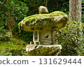 Sanzen-in Temple, Kyoto: Japanese garden with stone lanterns 131629444