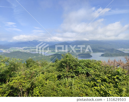 "Five-Colored Lakes" and a Spectacular Sky View: A Panoramic View from the Mikata Goko Rainbow Line 131629503