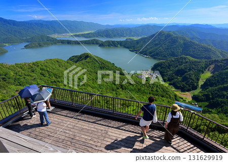 三方五湖彩虹山頂公園 - 從若狹露台眺望三方五湖地區（福井縣三方郡美濱町） 131629919