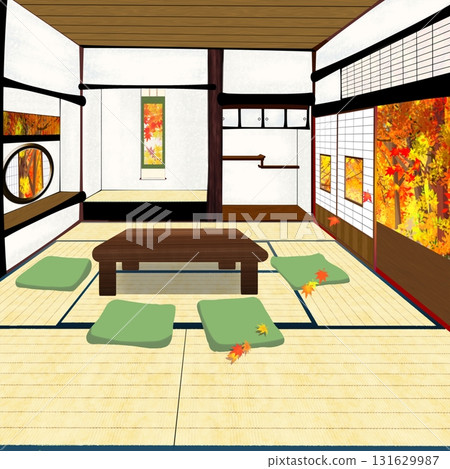 秋天的日式房間 131629987