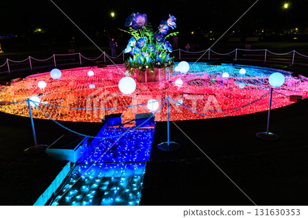 點亮東京都足立區舍人公園噴泉廣場（花與光運動） 131630353
