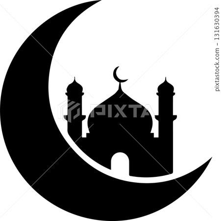 mosque icon in black color 131630394