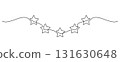 five stars reward one line drawing 131630648