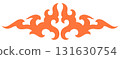 abstract swirl pattern silhouette decorative ornament 131630754