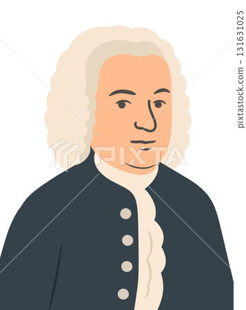 Illustration of the musician Johann Sebastian Bach 131631025