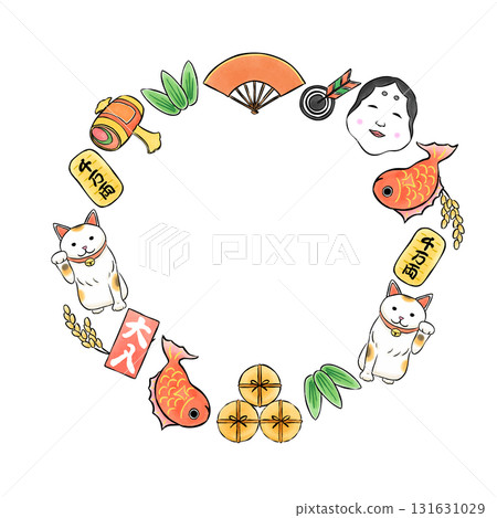 吉祥手繪框 131631029
