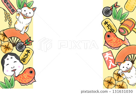 Auspicious hand-drawn frame Auspicious hand-drawn frame 131631030