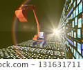 A 3DCG image depicting the future of construction, civil engineering, architecture, cutting-edge heavy machinery, ICT, and more, using sunlight and halos. A 3DCG image depicting the future of construction, civil engineering, architecture, cutting-edge heavy machinery, ICT, and more, using sunlight and halos. 131631711
