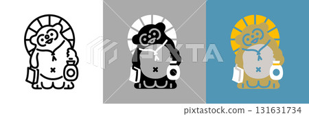 信樂燒彩色和單色圖示集 131631734