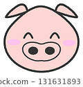 Cute pig character 131631893