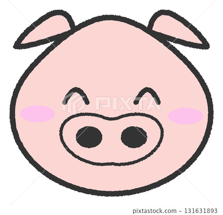 Cute pig character 131631893