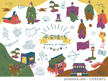 Court aristocrats of the Heian period 131632672