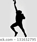 Baseball player making a jumping catch Baseball player making a jumping catch 131632795