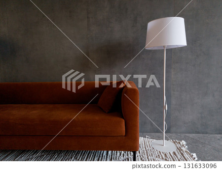 room with a red sofa room with a red sofa 131633096