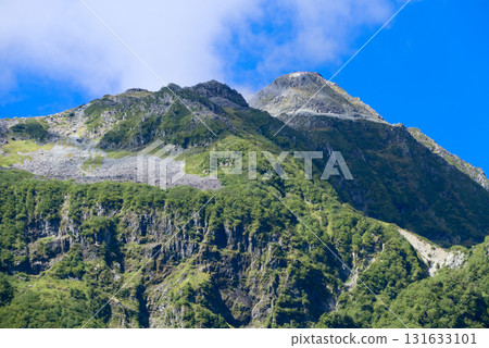 從北阿爾卑斯山的唐澤眺望北穗高山 從北阿爾卑斯山的唐澤眺望北穗高山 131633101