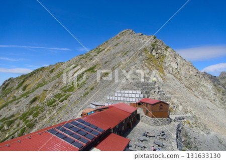 Northern Alps, Hotakadake Mountain Lodge and Mt. Karasawa Northern Alps, Hotakadake Mountain Lodge and Mt. Karasawa 131633130