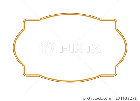 Golden realistic 3d frame in Indian style. Luxury shining oriental window. morocco shape. Vintage ornamental border, decorative element. Vector illustration for certificate, label, stamp Golden realistic 3d frame in Indian style. Luxury shining oriental window. morocco shape. Vintage ornamental border, decorative element. Vector illustration for certificate, label, stamp 131633251