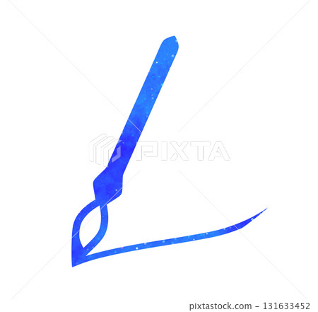 Blue starry sky | Glass pen 131633452