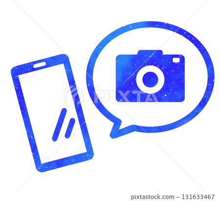 Blue starry sky | Camera and smartphone 131633467