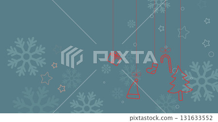 Christmas background with cute item, Snowflakes, Gift boxes, Christmas trees and decorations, Suitable for Christmas designs, Greeting cards and graphics. Vector design illustration. Christmas background with cute item, Snowflakes, Gift boxes, Christmas trees and decorations, Suitable for Christmas designs, Greeting cards and graphics. Vector design illustration. 131633552