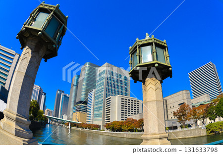 Nakanoshima cityscape in Osaka Nakanoshima cityscape in Osaka 131633798