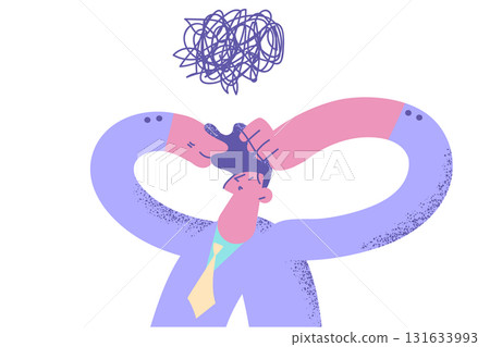 Complicated difficult making decision concept Complicated difficult making decision concept 131633993