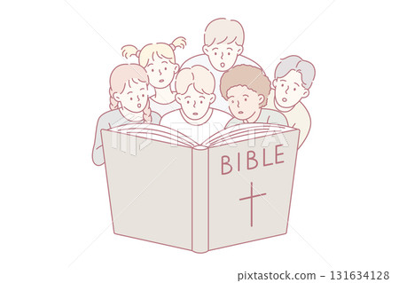 Religious education and bible concept. 131634128