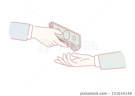 Financial crime and bribe concept 131634148