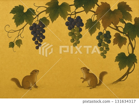 葡萄上的鳥 131634317