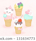 Ice cream_Chocolate mint fruit Ice cream_Chocolate mint fruit 131634773