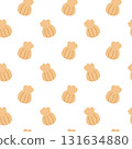 seamless pattern with shells 131634880