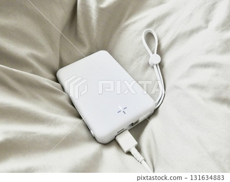 White mobile battery White mobile battery 131634883