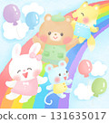 Rainbow_Blue sky_Smiling animals Rainbow_Blue sky_Smiling animals 131635017