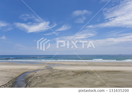 Numanouchi Beach in Iwaki City, a long sandy beach 131635200