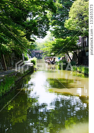 滋賀、近江八幡、八幡堀（從船橋）（夏季） 131635373