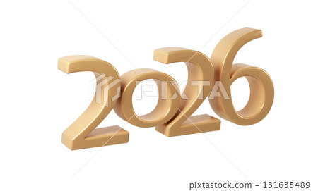 Golden 2026 numbers standing against a transparent background, symbolizing the new future, year, celebration christmas, Golden 2026 numbers standing against a transparent background, symbolizing the new future, year, celebration christmas, 131635489