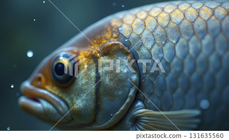 Fish Scale Macro Realistic Background 131635560