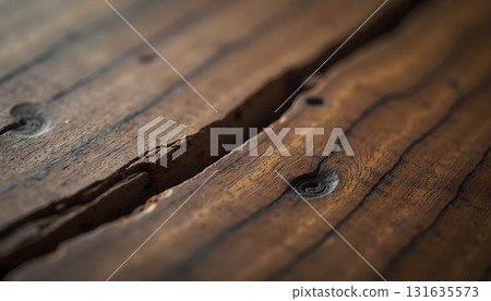 Macro Walnut Wood Grain 131635573