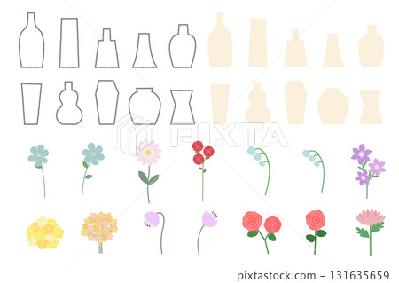 花瓶與花卉變奏套裝 花瓶與花卉變奏套裝 131635659