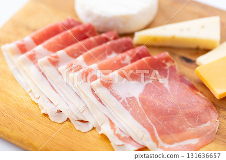  Raw ham and cheese 131636657