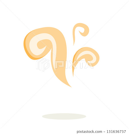Yellow Wind Icon Cartoon Vector Illustration Isolated on White Background Yellow Wind Icon Cartoon Vector Illustration Isolated on White Background 131636737