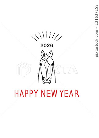 2026年新年賀卡 2026年新年賀卡 131637155