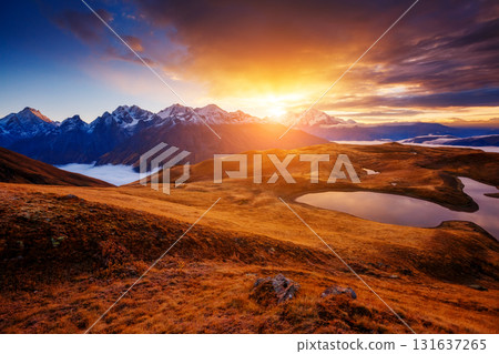 Majestic colorful sunset 131637265