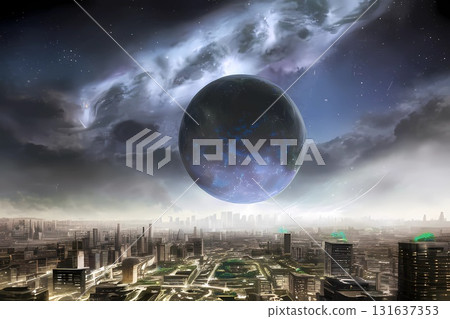 遊戲背景：一顆遍布廢墟城市的星球，上面漂浮著一顆類似地球的恆星 131637353